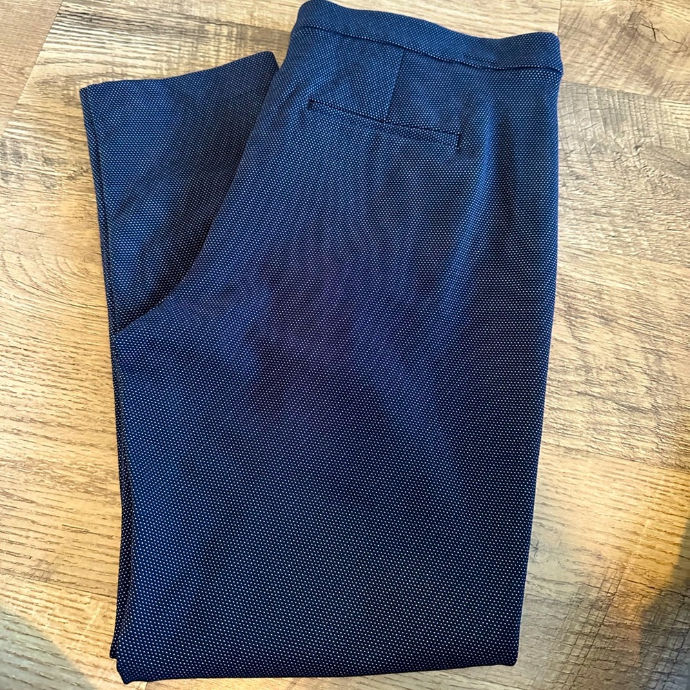 NWOT Liverpool SZ 12/31 navy blue pull on ankle pants